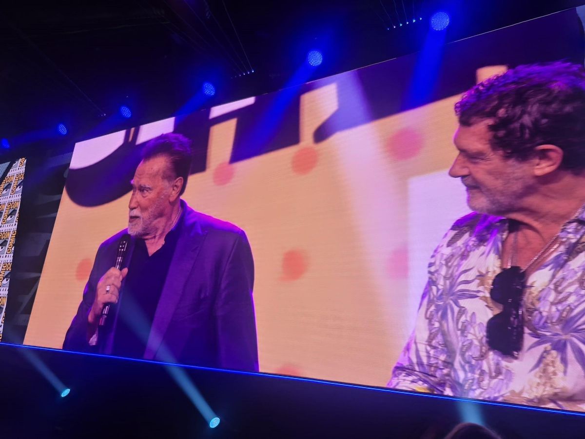 Arnold Schwarzenegger y Antonio Banderas.