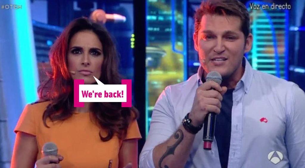 Nuria Fergó y Manu Tenorio en El Homiguero