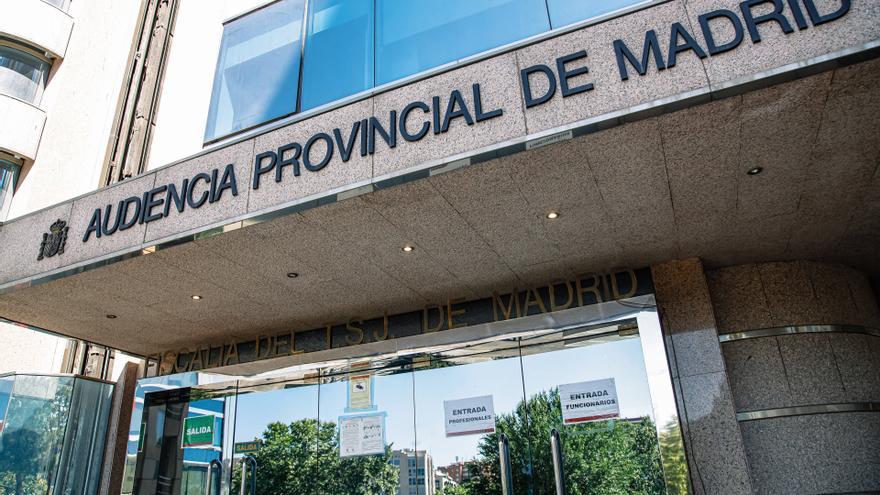 Entrada de la Audiencia Provincial de Madrid.