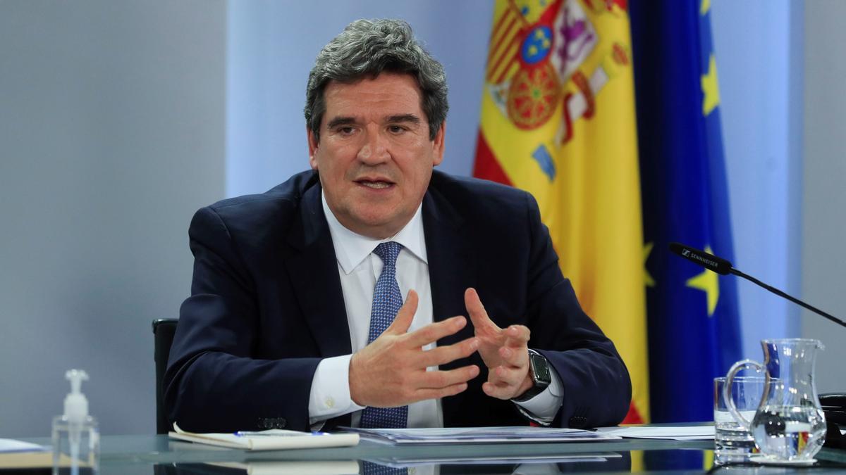 El ministro de Inclusión, Seguridad Social y Migraciones, José Luis Escrivá en rueda de prensa tras la reunión del Consejo de Ministros.