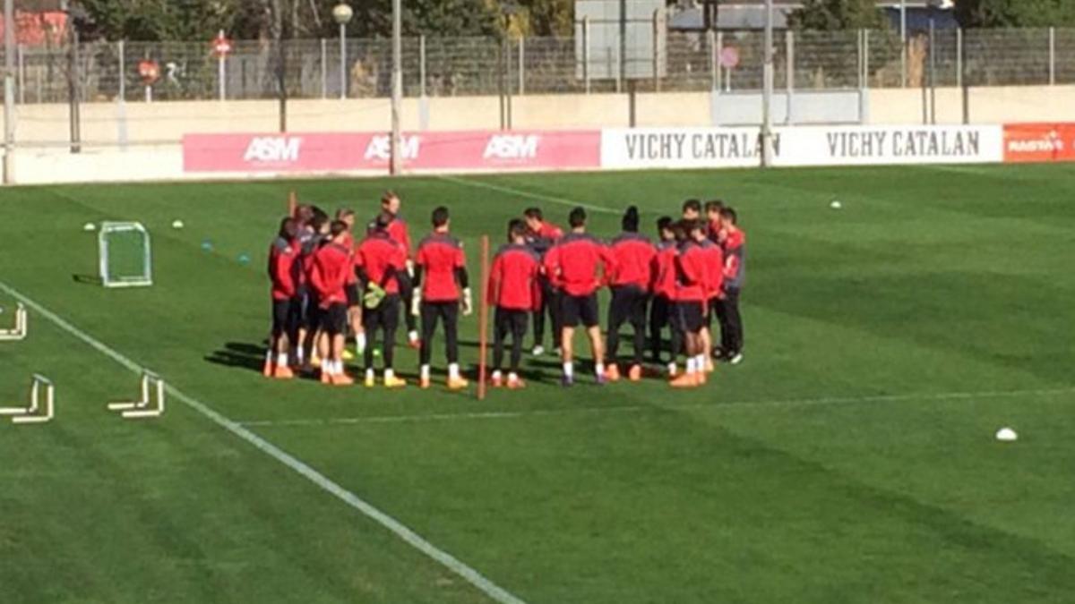 El Espanyol se está entrenando este lunes en cuadro