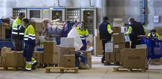 Alicante interrumpe la recogida de ayuda humanitaria a Ucrania a petición de la Generalitat
