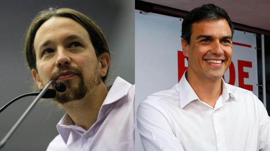 Pablo Iglesias y Pedro Sánchez