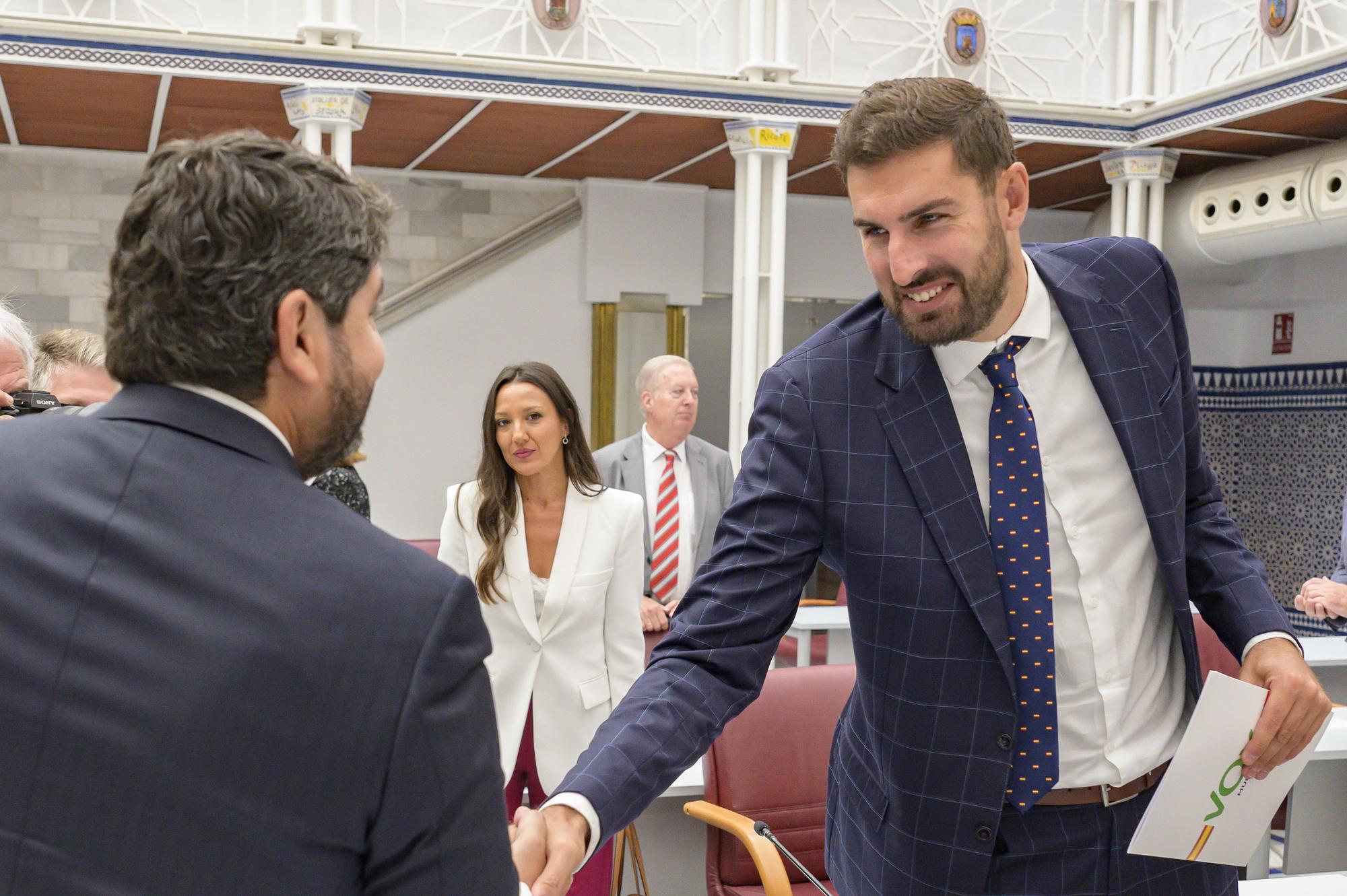 Primera sesión del segundo debate de investidura de López Miras en la Asamblea