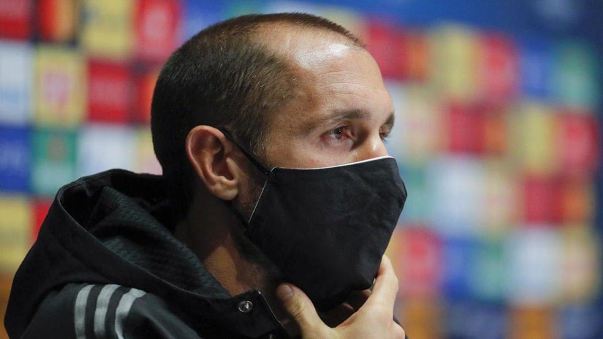 Chiellini en rueda de prensa