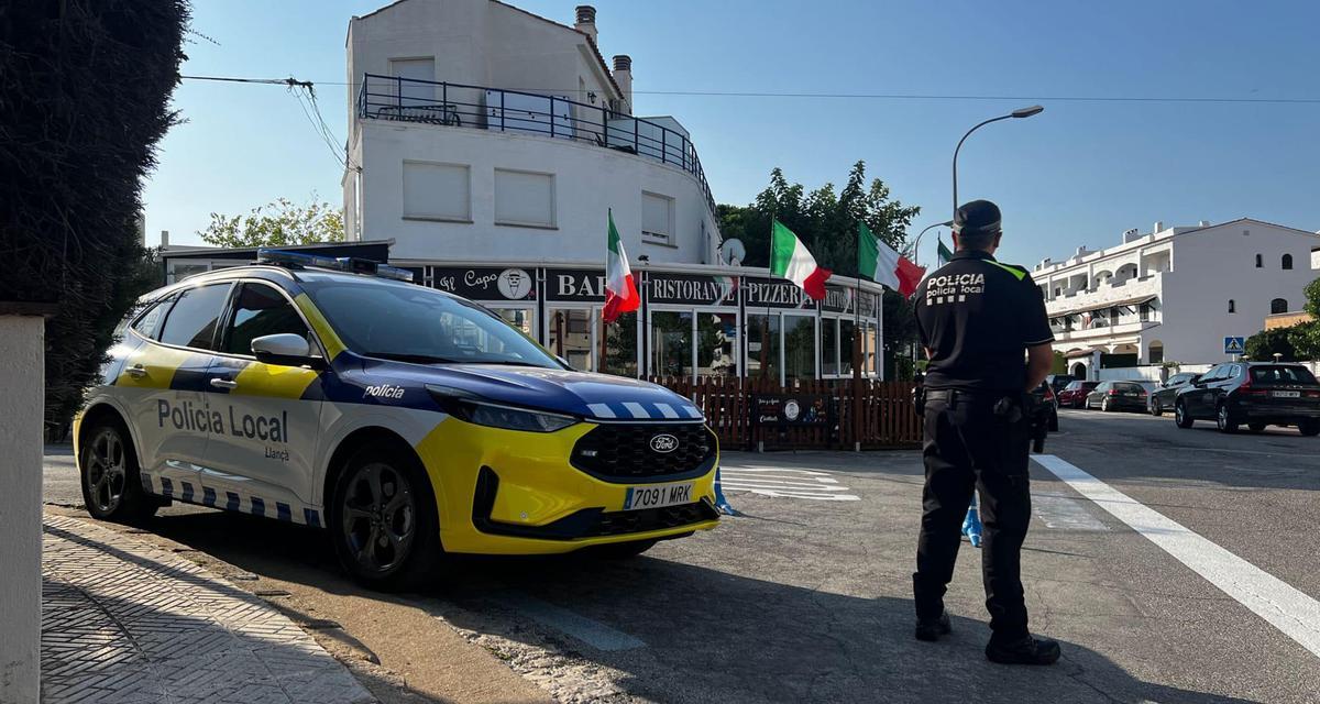 Un control de la Policia Local de Llançà, en una foto d'arxiu.