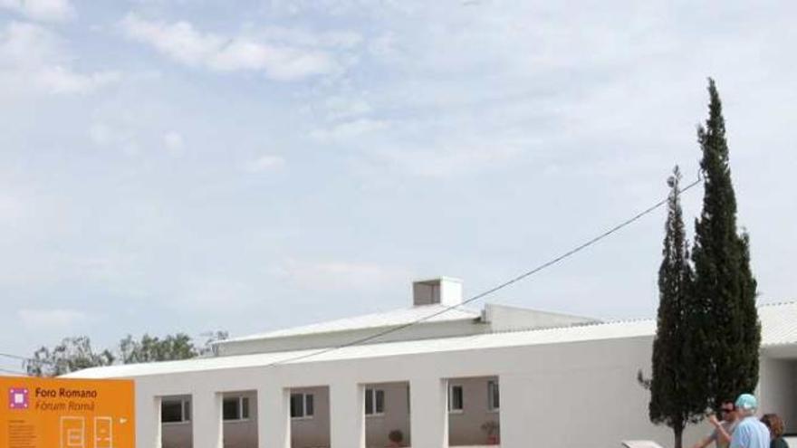 La zona donde tendrá lugar el festival, entre el museo y el foro.