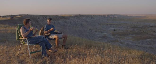 Película Nomadland parque nacional Badlands