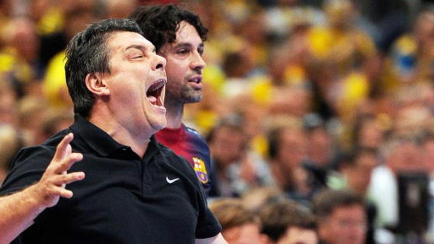 Xavi Pascual, entrenador del Barcelona.