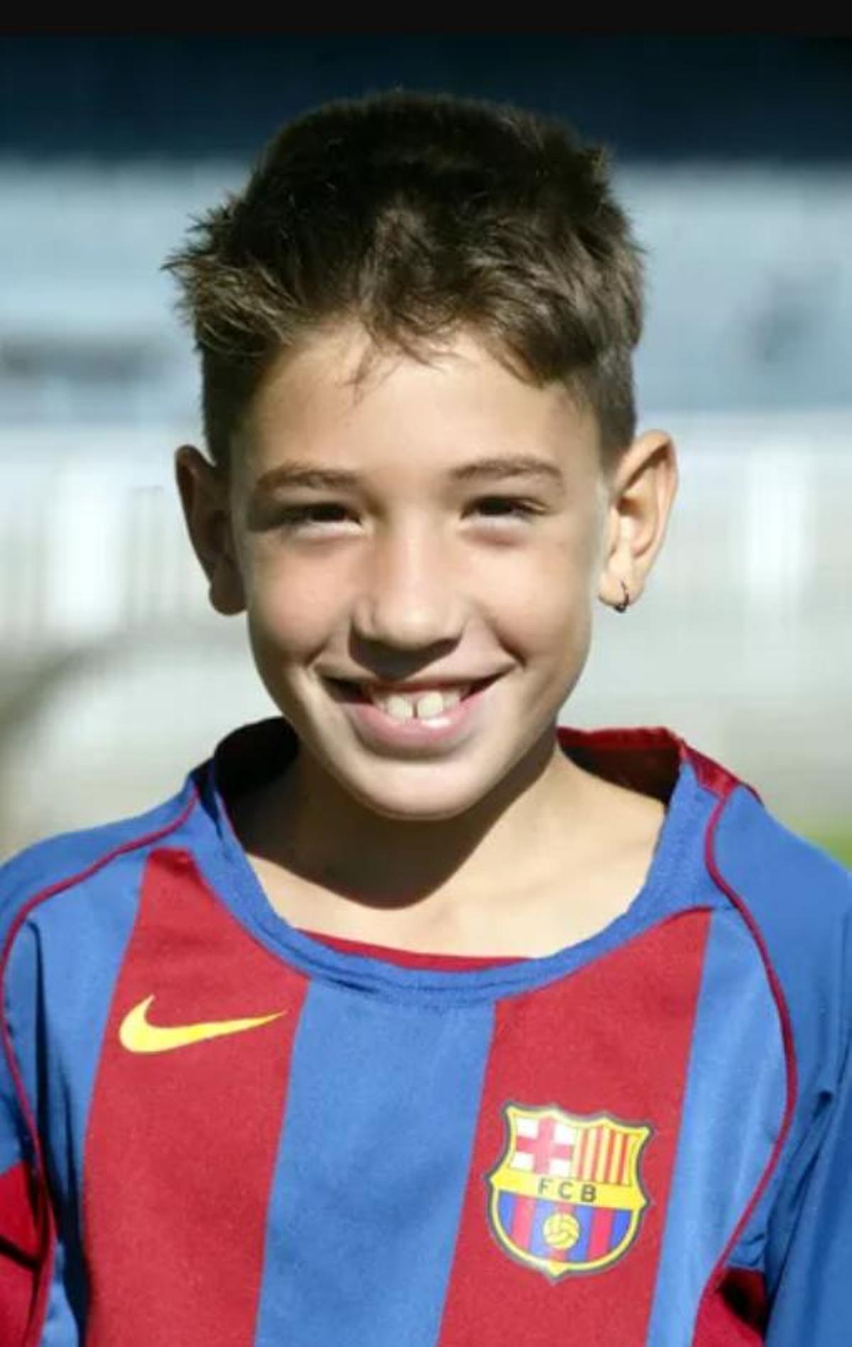 Héctor Bellerín de pequeño