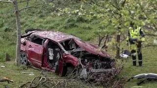 La reconstrucción del accidente en Xove con cuatro jóvenes fallecidos, el 7 de junio