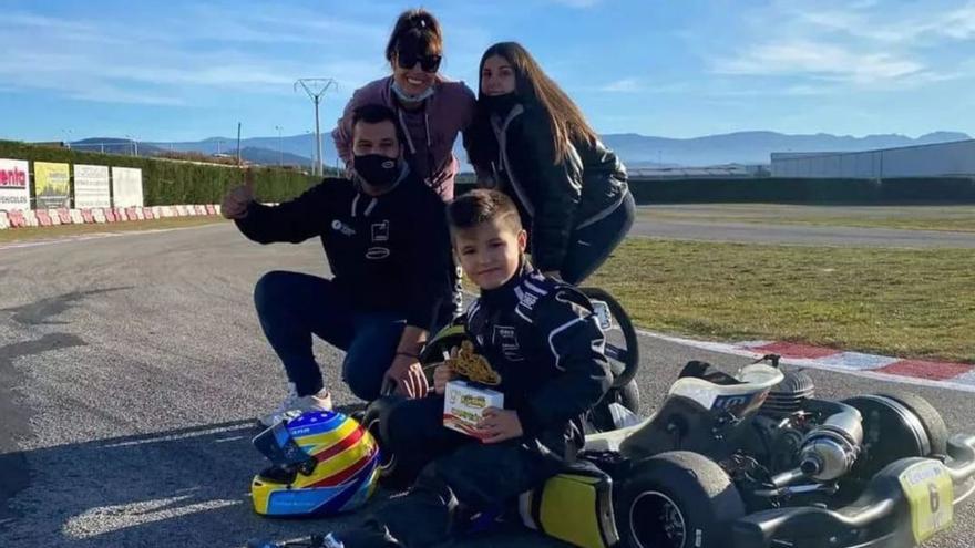 El lavianés Cristian Ardines, de siete años, campeón de karting