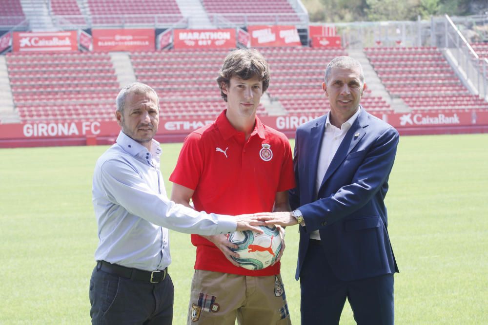 Presentació de Marc Gual com a nou jugador del Girona FC