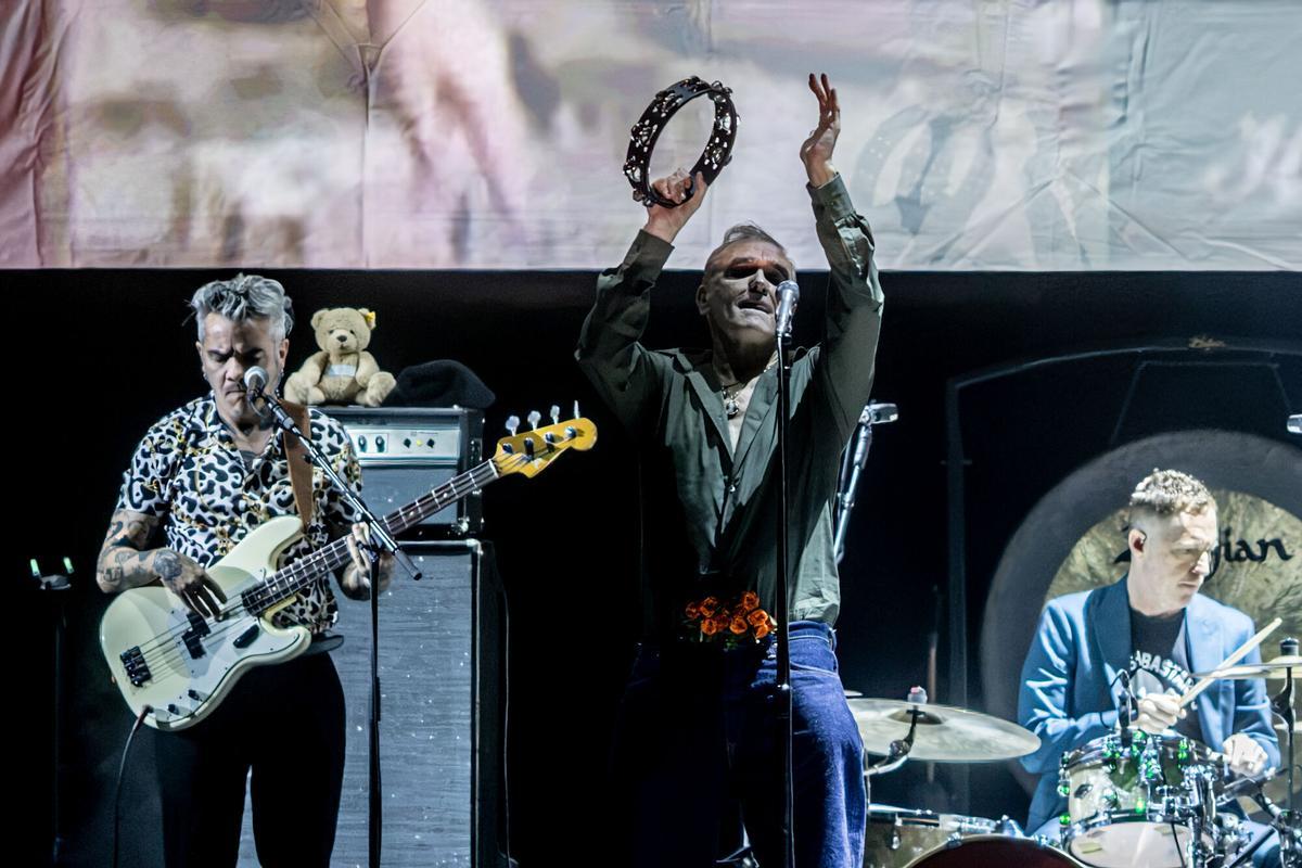 El cantante británico Morrissey, durante su concierto en el Movistar Arena, a 29 de julio de 2026, en Madrid (España). El artista vuelve a Madrid después de una década con la gira de presentación de ‘Make-up is a Lie’, su esperado regreso discográfico. 29 JULIO 2026;CONCIERTO;MÚSICA;MÚSICO;ENTRETENIMIENTO;CULTURA;CANTANTE; Ricardo Rubio / Europa Press 29/07/2026. Morrissey;Ricardo Rubio;