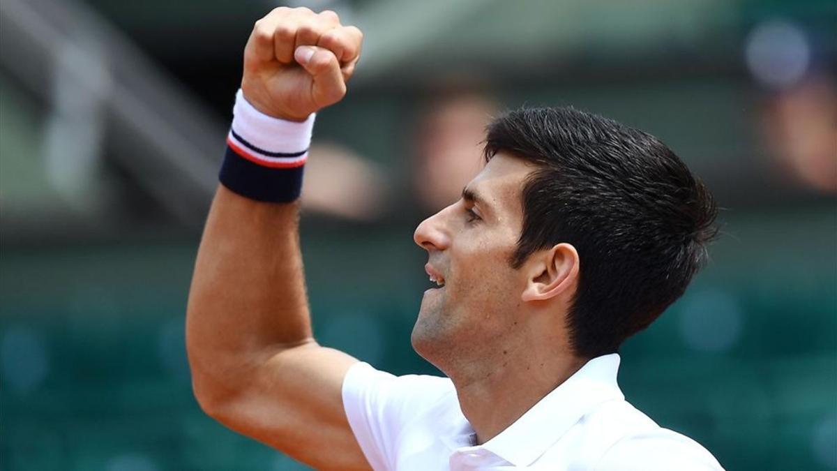 Novak Djokovic celebra su pase a segunda ronda