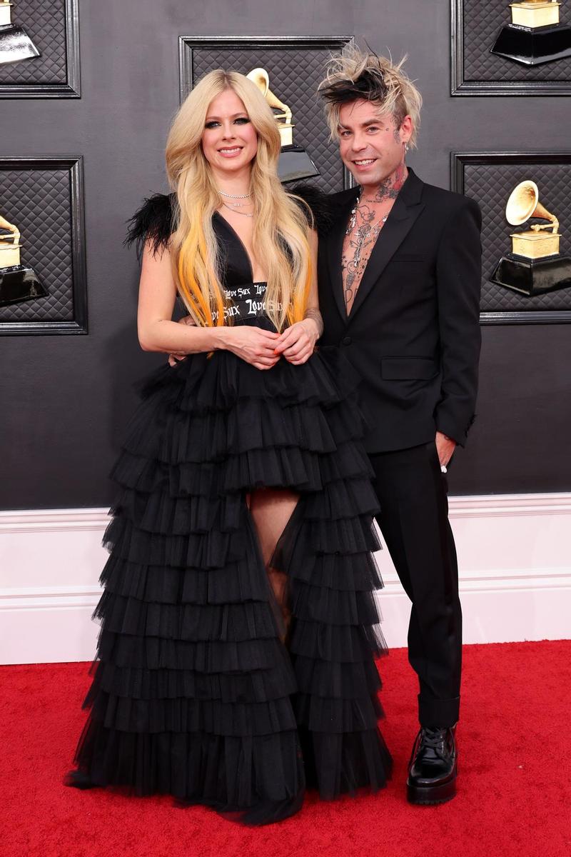 Avril Lavigne y Mod Sun, en la ceremonia de los Premios Grammy 2022