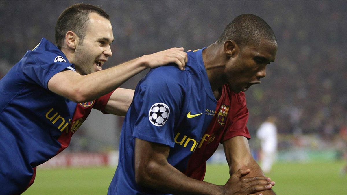 Eto'o: "Iniesta es el mejor futbolista con el que he jugado"