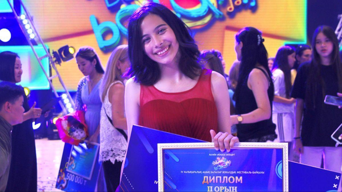 La cantante Melani García en Kazajistán.