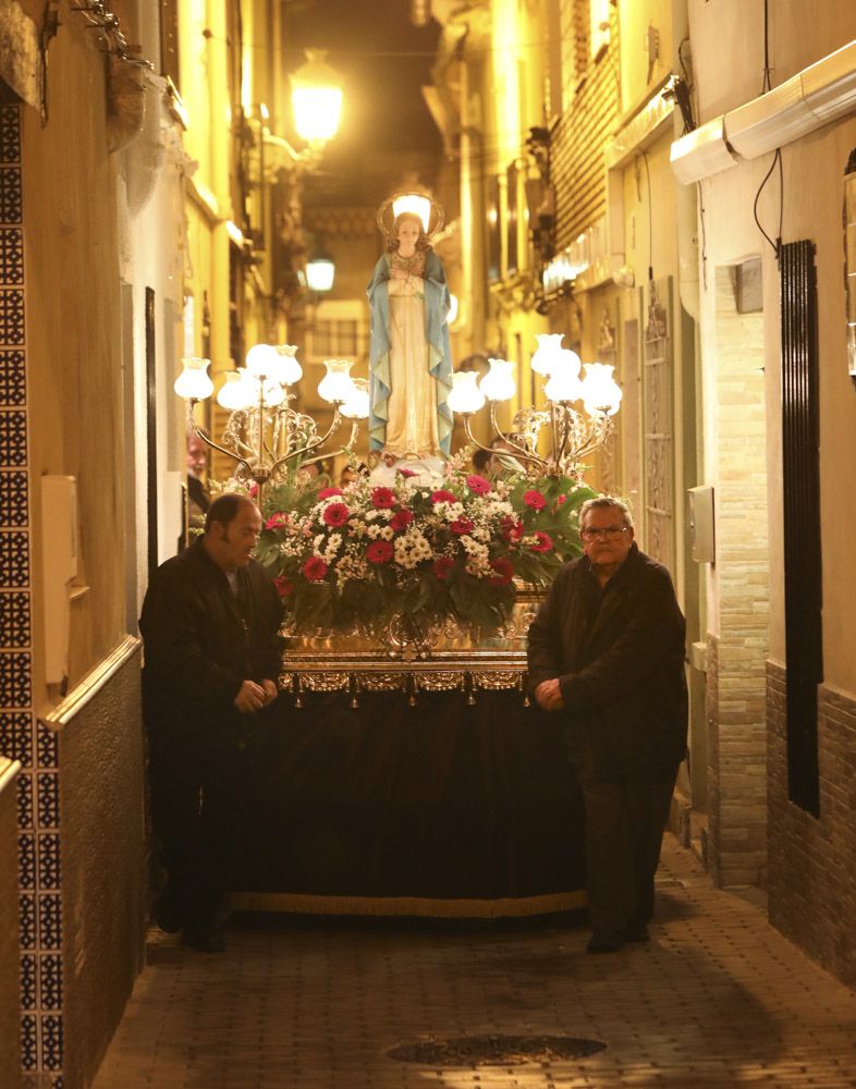 Procesión en Albalat dels Tarongers el día de su patrona.