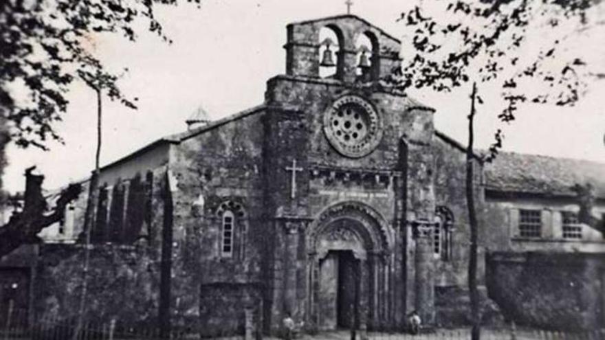 Fotografía antigua de la iglesia de Cambre. / la opinión