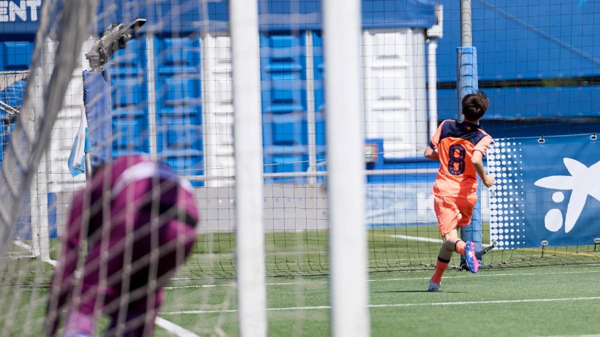 David Moreno celebra su golazo contra el Espanyol