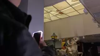 La dana "descarga" sobre ninots indultats del Museo de Hogueras de Alicante