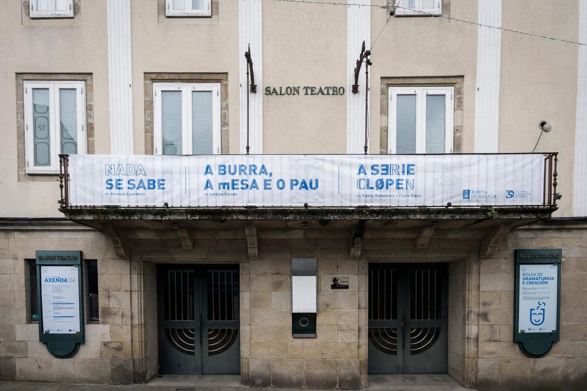 Fachada del Salón Teatro en Santiago