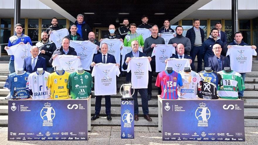 Representantes al sorteo de la Copa del Rey de balonmano.