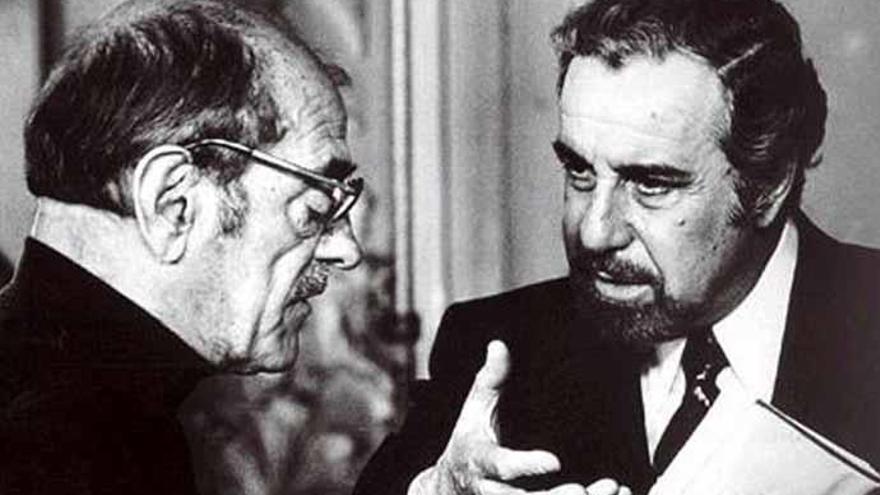 Fernando Rey (d), con Luis Buñuel en 1969.