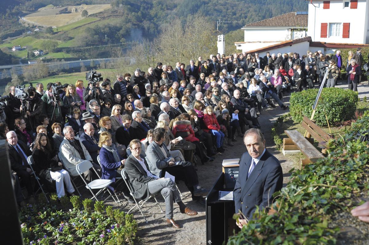 Homenaje a Jorge Semprún en Biriatou (País Vasco Francés) tras su muerte en 2011.