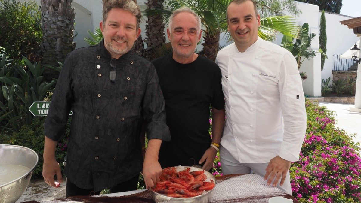 Albert y Ferran Adrià y Romain Fornell.