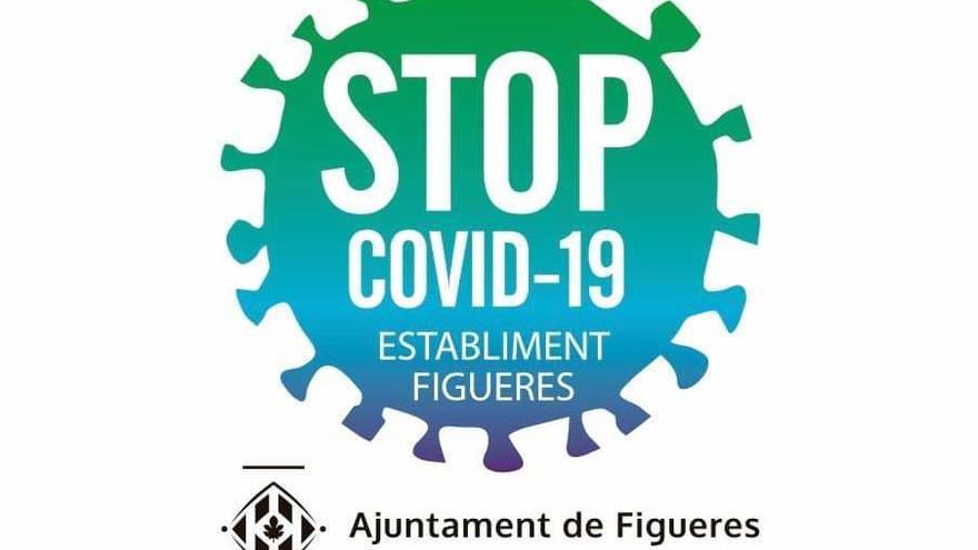 El segell Stop Covid-19 de Figueres.