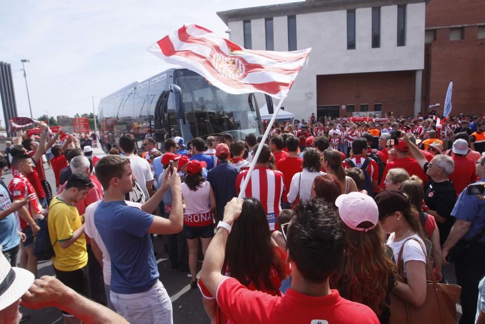 L'afició del Girona FC desembarca a Tarragona