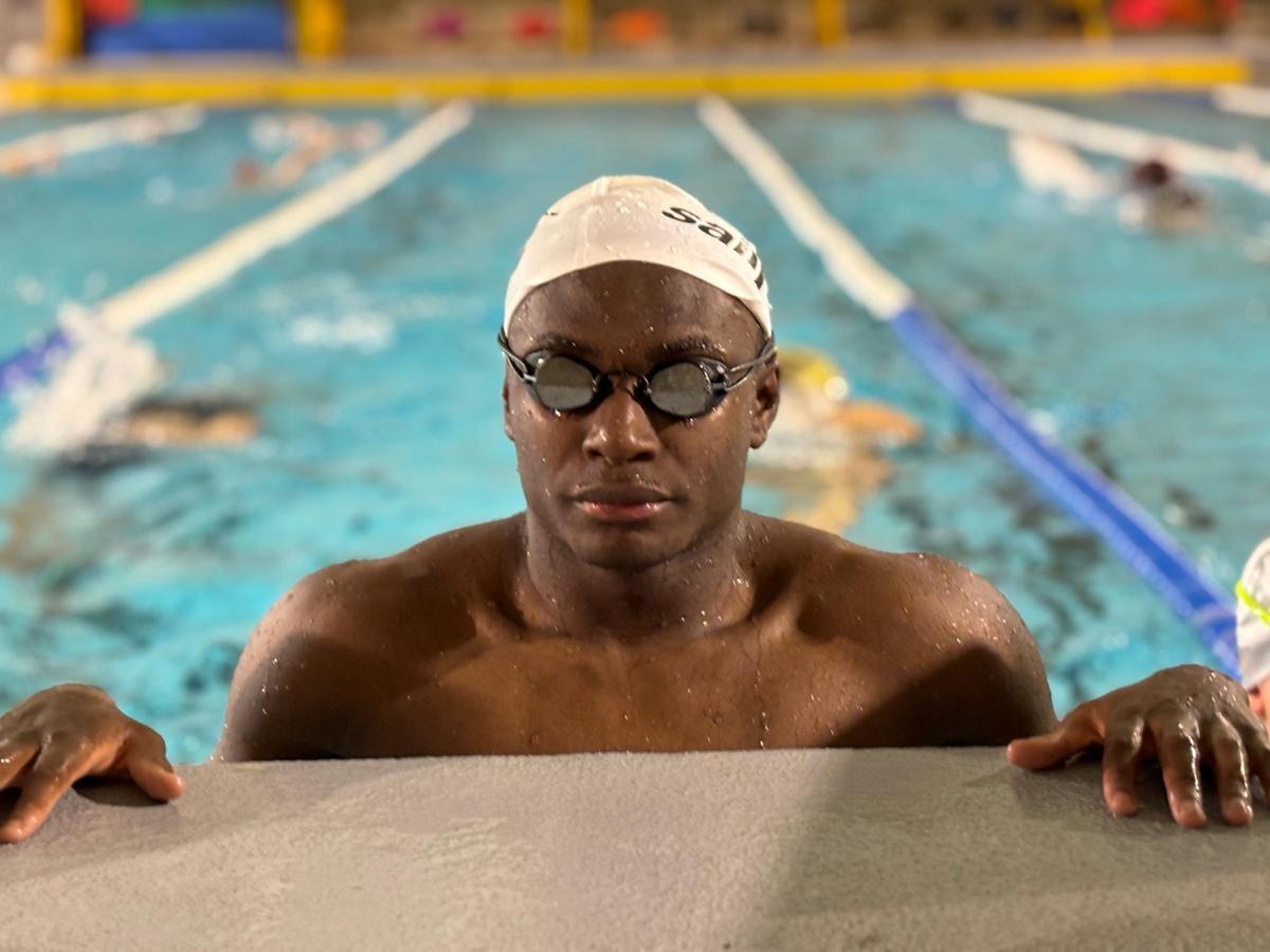 Mahamadou Dambelleh, plata en los pasados Mundiales de natación adaptada.