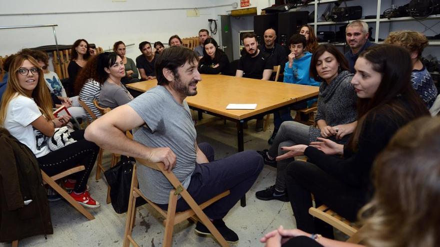 Carmelo Gómez, durante el pasado taller de teatro.