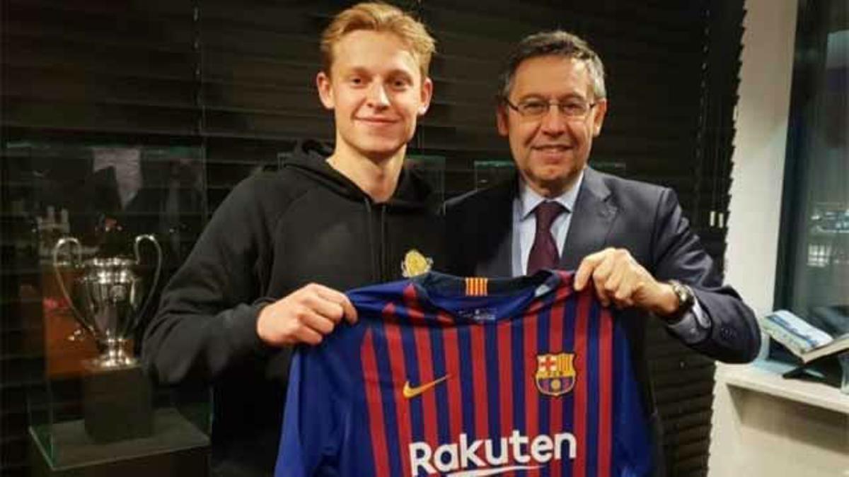 Bartomeu explica su viaje a Ámsterdam para convencer a De Jong