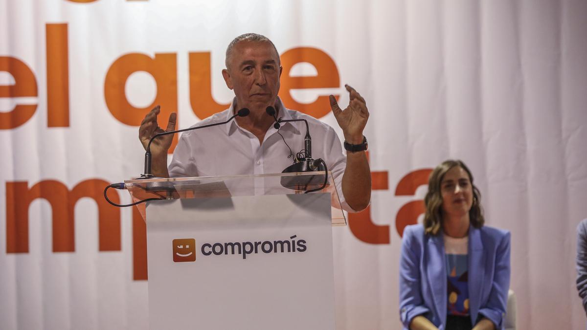 El candidato de Compromís a la Generalitat, Joan Baldoví.