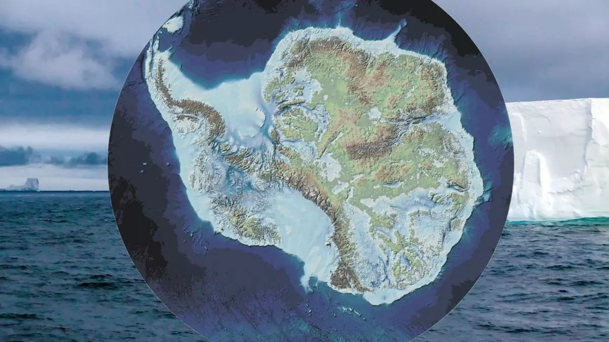Este es el mapa de la Antártida si no tuviera hielo
