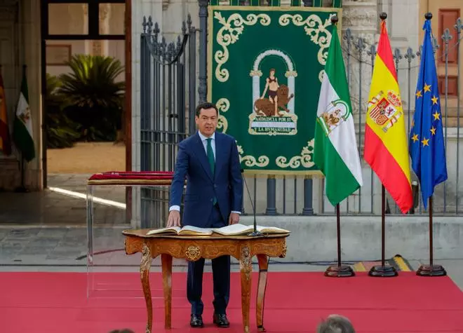 Toma de posesión de Juanma Moreno como presidente de la Junta de Andalucía