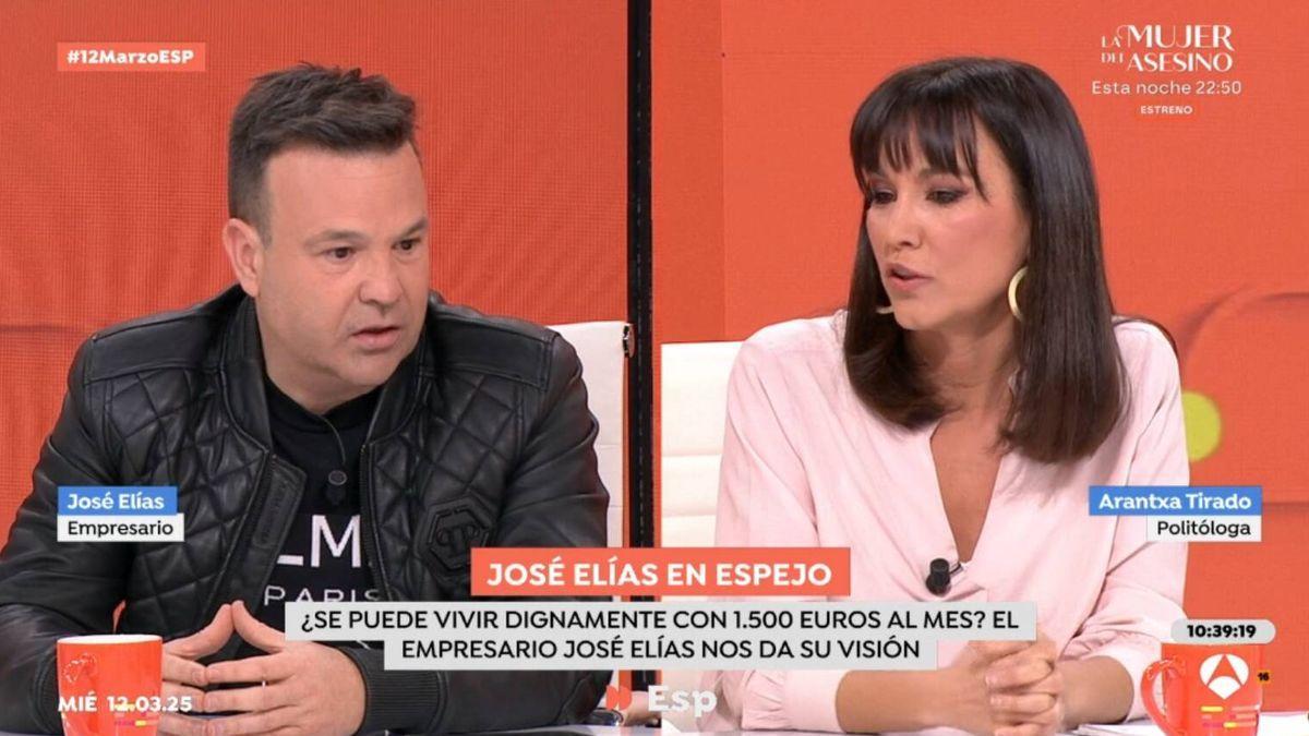 José Elías y Arantxa Tirado en 'Espejo público'