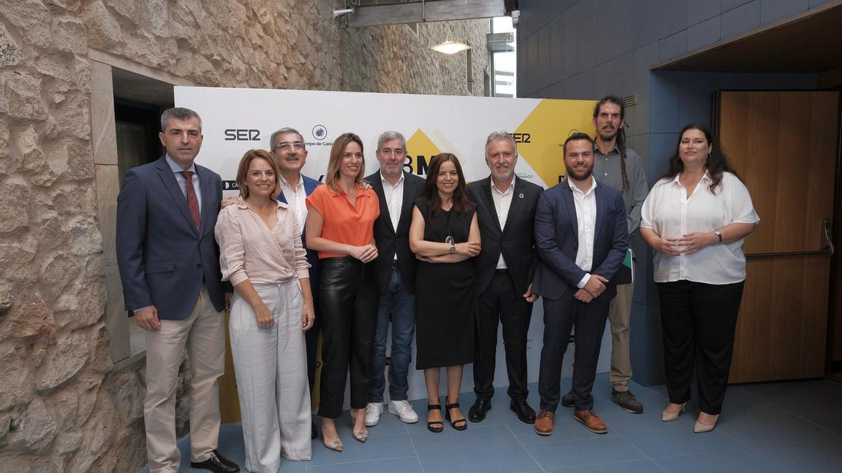 Imagen del primer debate de las Elecciones Autonómicas Canarias 2023, que ha tenido lugar en el Auditorio Alfredo Krauss, en Las Palmas de Gran Canaria.