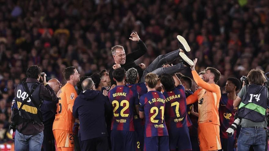 Así fue la celebración del Barça tras ganar La Liga ante el Real Madrid