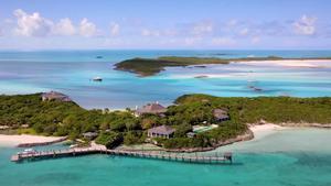 Vista general de la isla ’Little Pipe Cay’ en las Bahamas. 