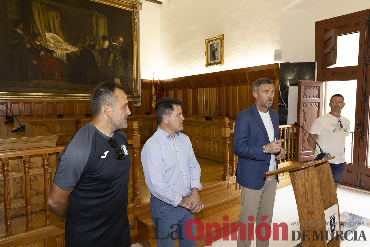 Recepción de los equipos de fútbol de las Escuelas Municipales de Caravaca que han conseguido ascenso