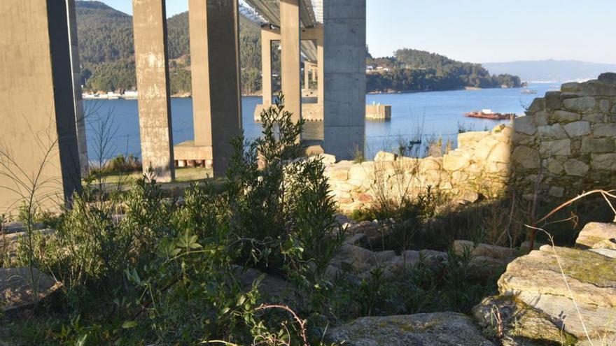 Reproches en el pleno de Redondela por el abandono de los restos arqueológicos de Rande