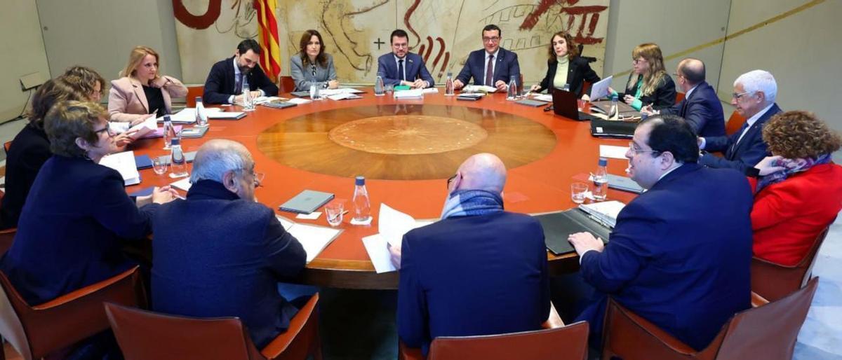 Imagen de la reunión semanal del Govern de la Generalitat.