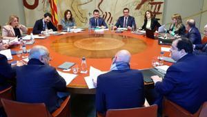 Imagen de la reunión semanal del Govern de la Generalitat.