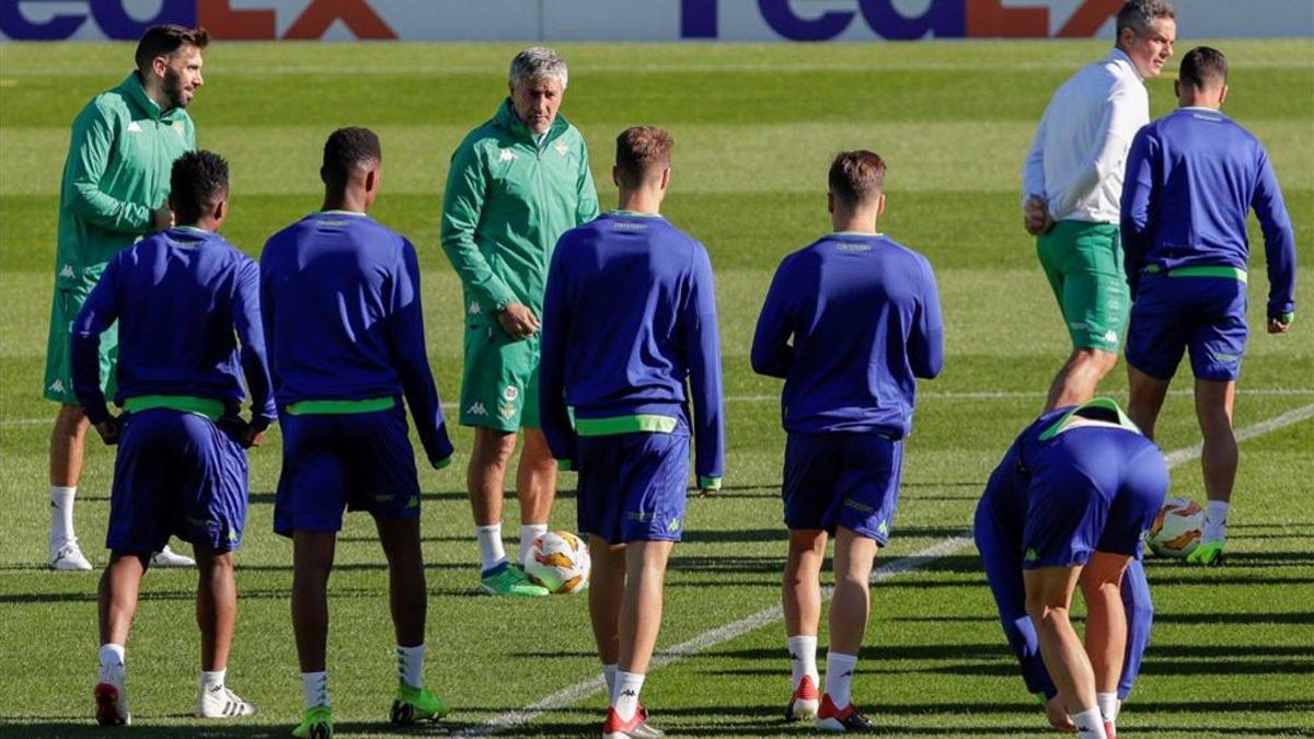 El Betis prepara su compromiso de Copa ante la Real