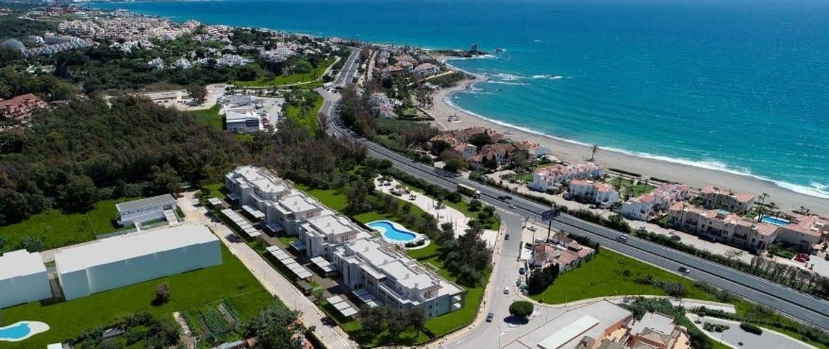 Recreación de la promoción Solemar de Taylor Wimpey en Casares.