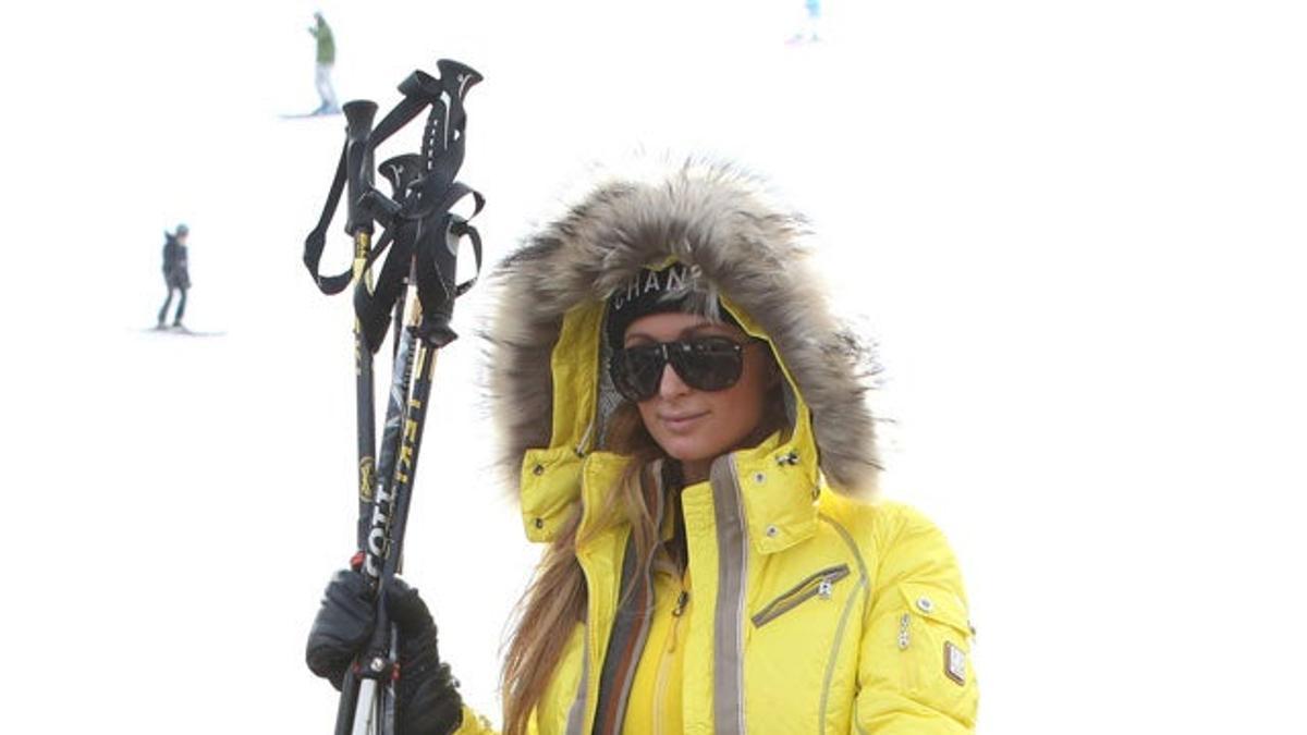 Paris Hilton, una esquiadora más en Aspen